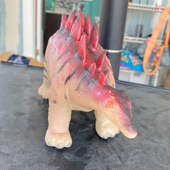 12” Wing Crown Rubber Stegosaurus SPINOSAURUS Dinosaur Toy Figure 2008 - Picture 5 of 8